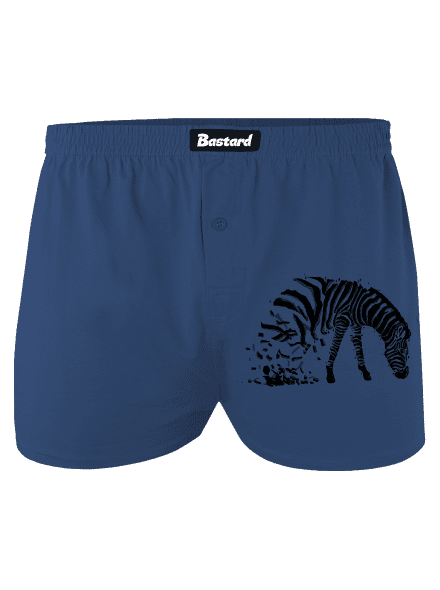 Zebra szerelem férfi alsó nadrág Blue