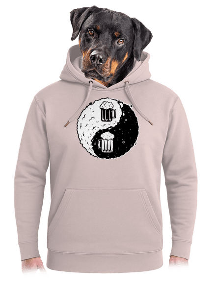Jin Jang sör unisex prémium pulóver Rose Chalk