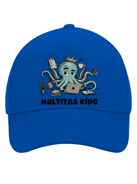 Multitas king baseballsapka Bright Royal