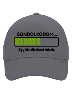 Gondolkodom baseballsapka Graphite grey