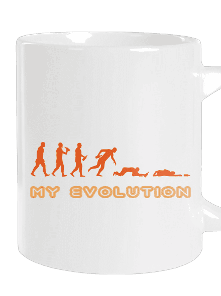 My Evolution nagy bögre White