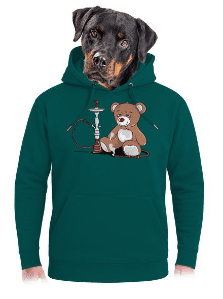 Vízipipa unisex prémium pulóver Emerald Green
