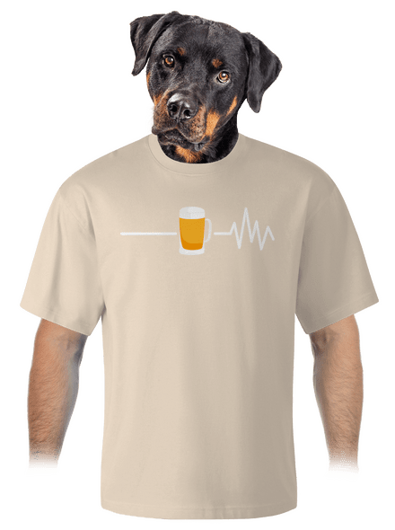 Beer help unisex túlméretezett póló Almond