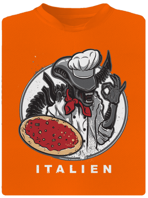 Italien férfi sportpóló Neon Orange