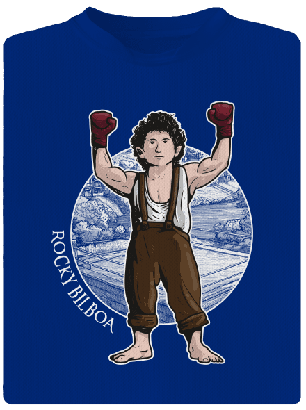 Rocky Bilboa férfi sportpóló Royal Blue Mal