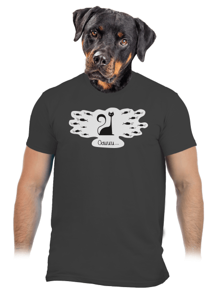 Oouuu férfi póló Dark Grey