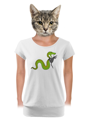 női póló elasztikus alsó szegéllyel