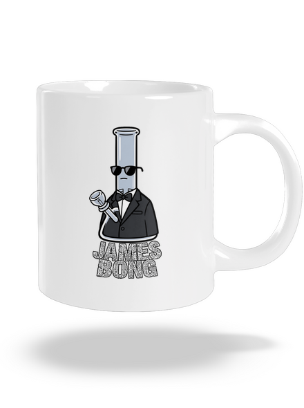 James Bong nagy bögre White