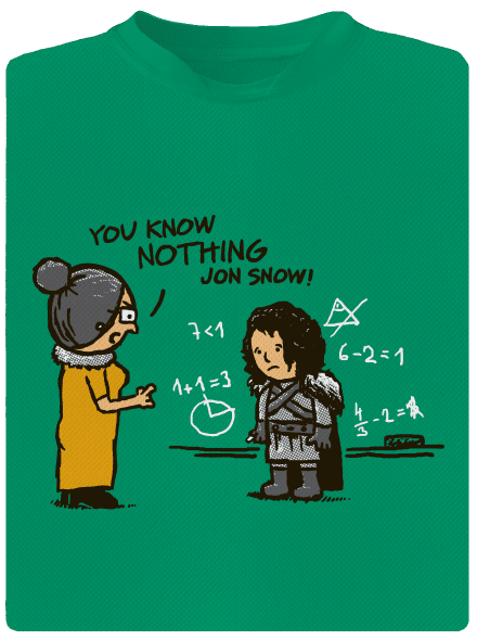 You know nothing gyerek sport póló Kelly Green Mal