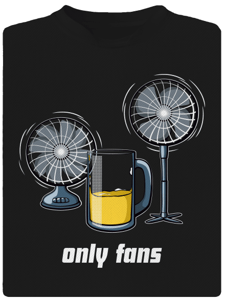 Only fans férfi sportpóló Black