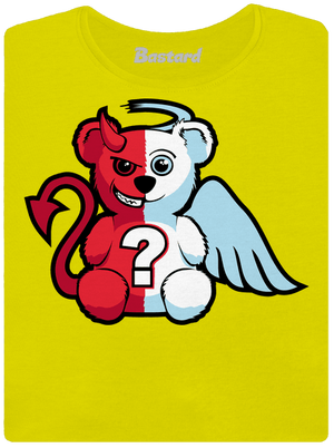 Angyal vagy ördög prémium női póló Lemon