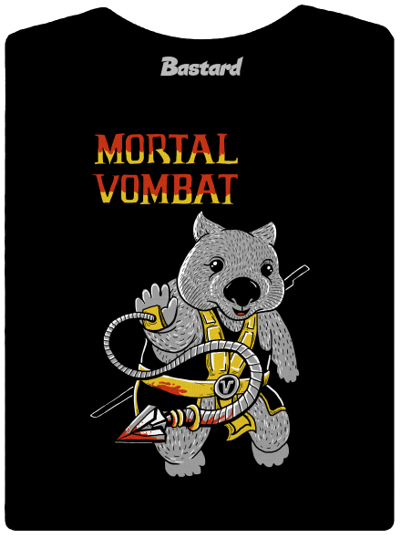 Mortal Vombat prémium női póló Black