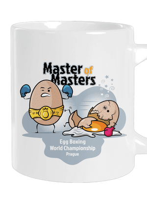 Egg Boxing nagy bögre White