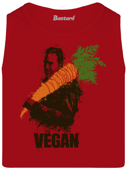 Vegán férfi trikó Red