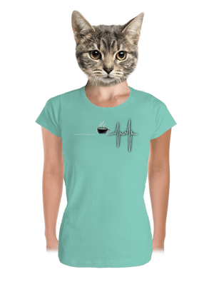 Coffee help prémium női póló Mint Mal