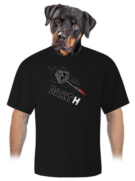 Dart(h) unisex túlméretezett póló Black