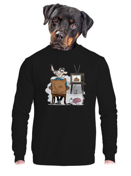 TV News unisex crewneck Black