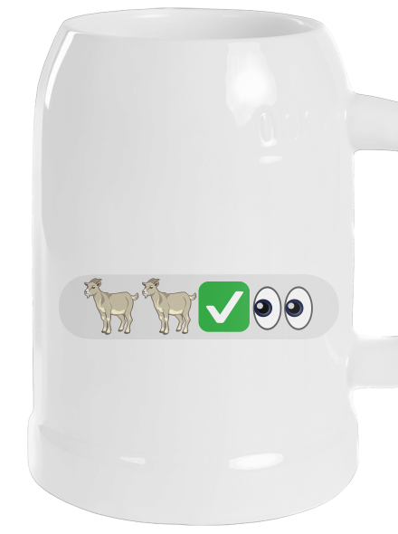 Emoji söröskorsó White