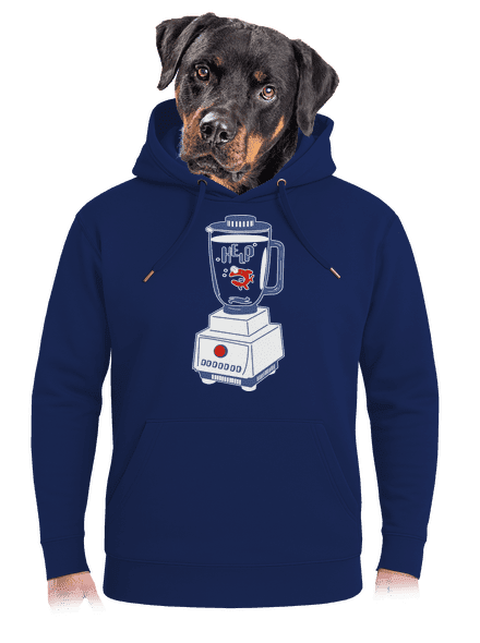 Keverő unisex prémium pulóver Navy