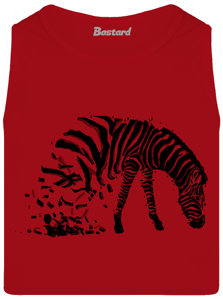 Zebra szerelem férfi trikó Red