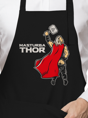 Masturbathor kötény Black