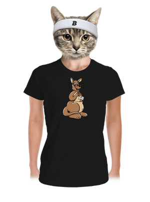 Büszke szülők női sportpóló Black