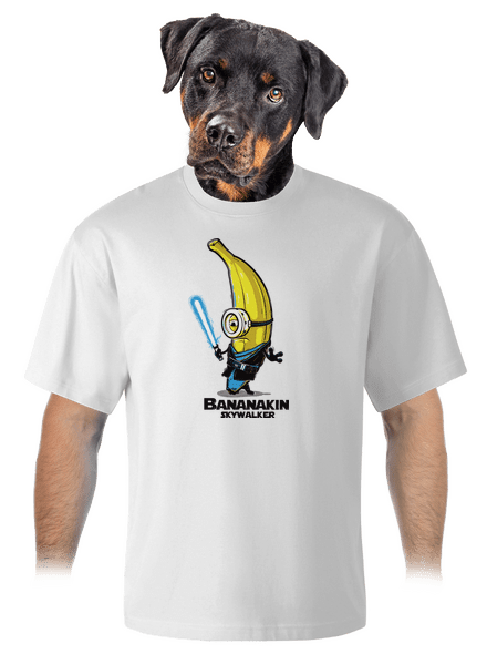 Bananakin Skywalker unisex túlméretezett póló White