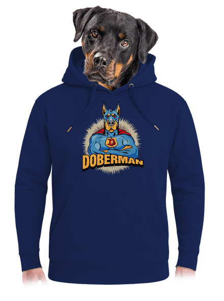 Doberman unisex prémium pulóver Navy