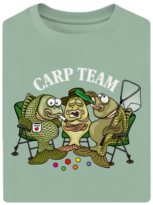 Carp Team unisex túlméretezett póló Sage