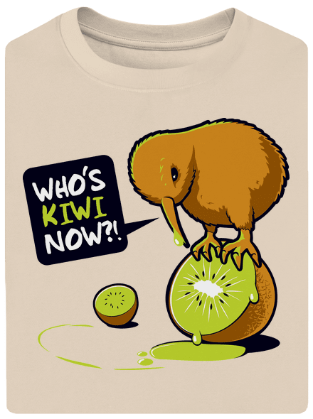 Kivi unisex túlméretezett póló Almond