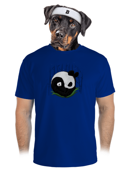Két alvó panda férfi sportpóló Royal Blue Mal
