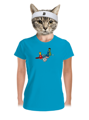 Szuperhős ne haragudj női sportpóló Blue Atol