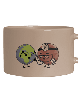 Diagnózis macaron bögre Brown Macaron