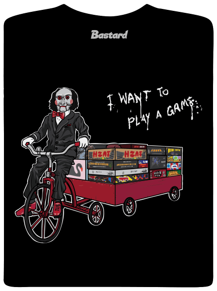 I want to play a game férfi hosszú ujjú póló Black