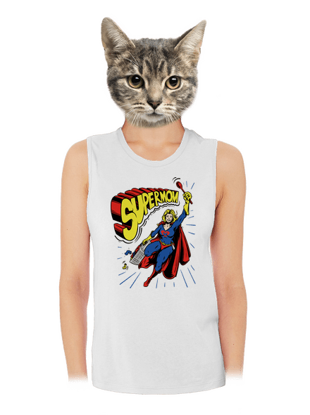 Supermom női bővített trikó White