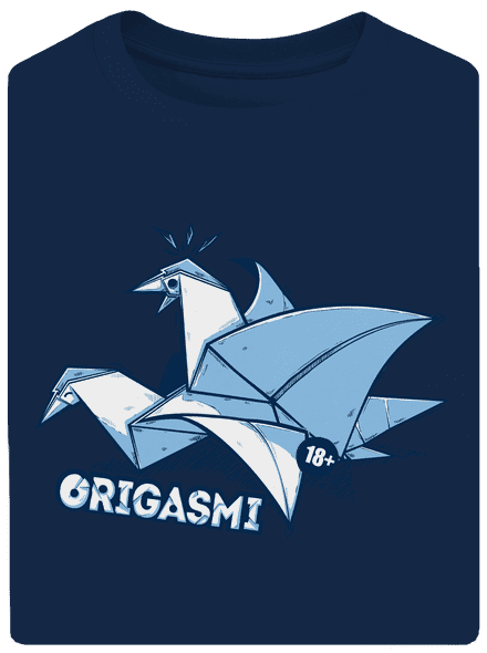 Origasmi unisex túlméretezett póló Midnight Blue