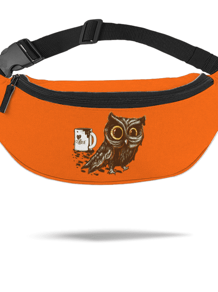 Koffeinfüggő bagoly övtáska Orange