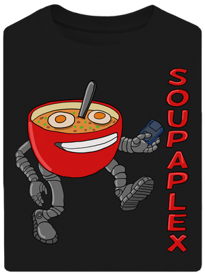 Soupaplex unisex túlméretezett póló Black