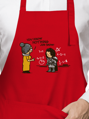 You know nothing kötény Red