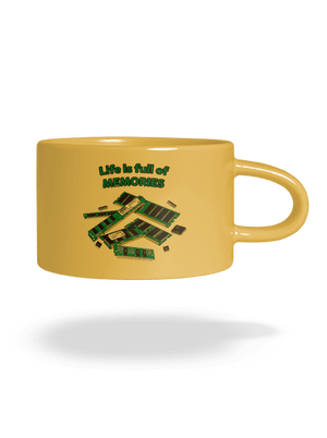 Memóriában tárolva macaron bögre Yellow Macaron