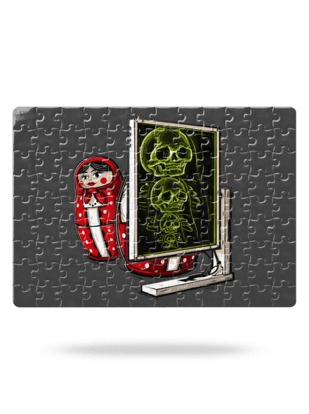 Röntgen Matryoshka kirakós White
