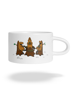 Beaver pizza party macaron bögre White