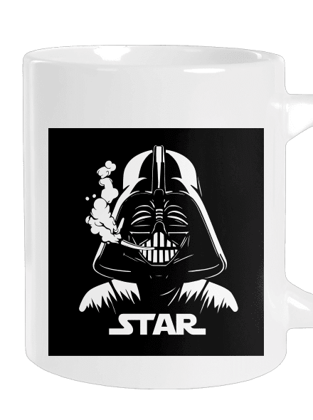 Darth Star nagy bögre White