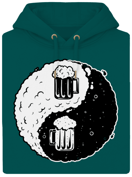 Jin Jang sör unisex prémium pulóver Emerald Green