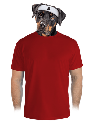 Nyomtatás nélkül férfi sportpóló Red Mal