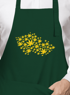 Ganja country kötény Bottle Green