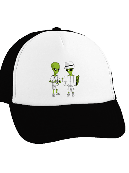 Idegenek teherautós sapka Black cap