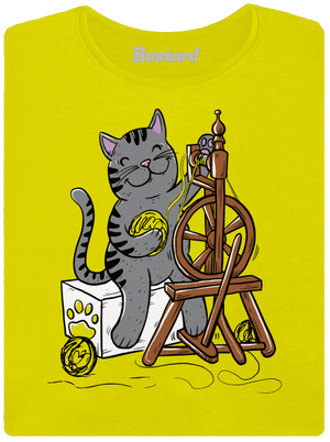 Dorombol a macska prémium női póló Lemon