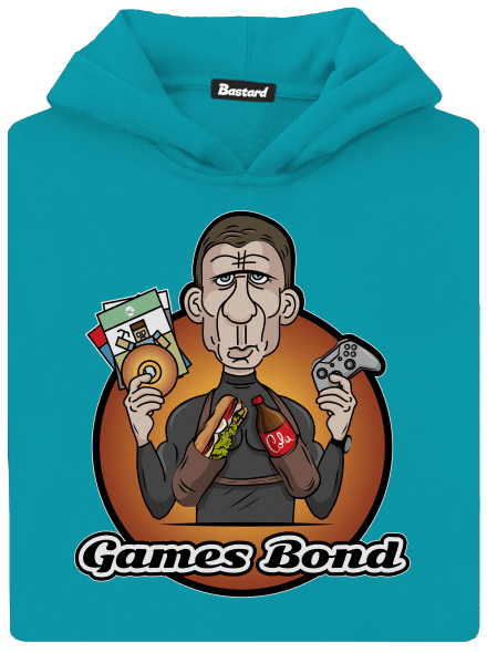 Games Bond gyerek kenguruzsebes pulóver Hawaiian Blue