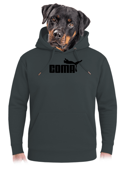 Coma unisex prémium pulóver Charcoal